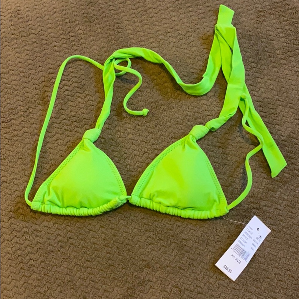 Green bikini top